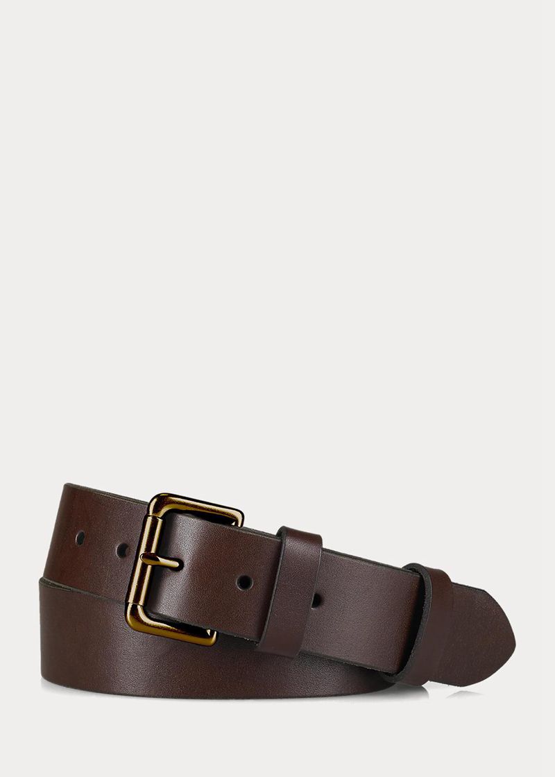 ポロ ラルフ ローレン ベルト メンズ ブラウン レザー Roller-buckle YSQIP4372